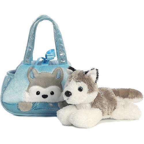 Aurora World Fancy Pals Pet Carrier, Peek-A-Boo Husky
