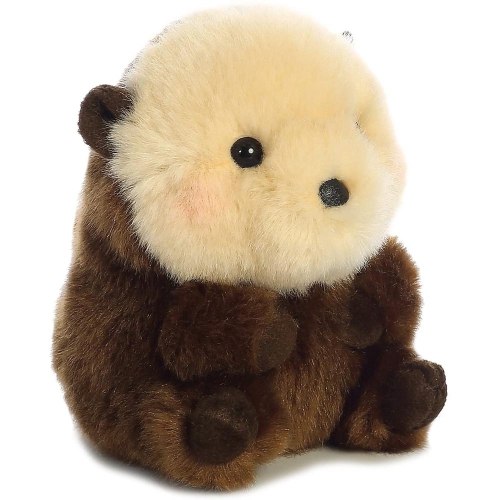 Aurora World Rolly Pet Smiles Sea Otter Plush, 5"