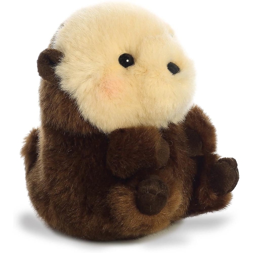 Aurora World Rolly Pet Smiles Sea Otter Plush, 5"