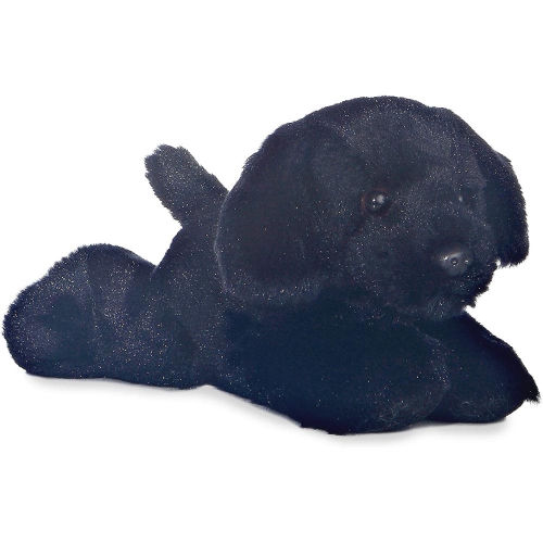 Mini Flopsie Black Black Lab 8" by Aurora