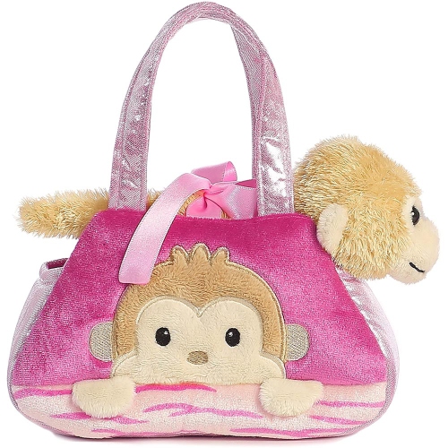 Aurora World Fancy Pals Peek-A-Boo Monkey Pet Carrier