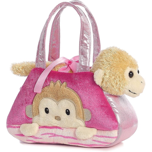 Aurora World Fancy Pals Peek-A-Boo Monkey Pet Carrier