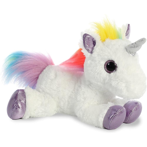 Aurora World Flopsie Plush Toy Animal, Rainbow Unicorn, 12