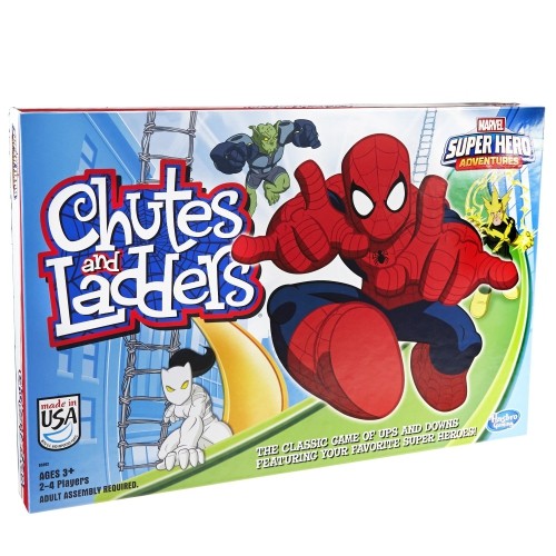 Marvel Spider-Man Web Warriors Chutes & Ladders Game