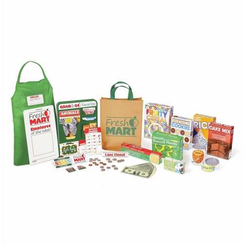 MELISSA & DOUG  Fresh Mart Grocery Store Food And Role Play Companion Set (84 PCs) Toy