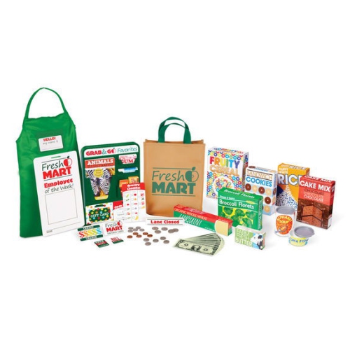 Melissa & Doug Fresh Mart Grocery Store Food And Role Play Companion Set Toy