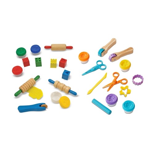 Melissa & Doug Clay Play Activity Set - With Sculpting Tools And 8 Tubs Of Modeling Dough