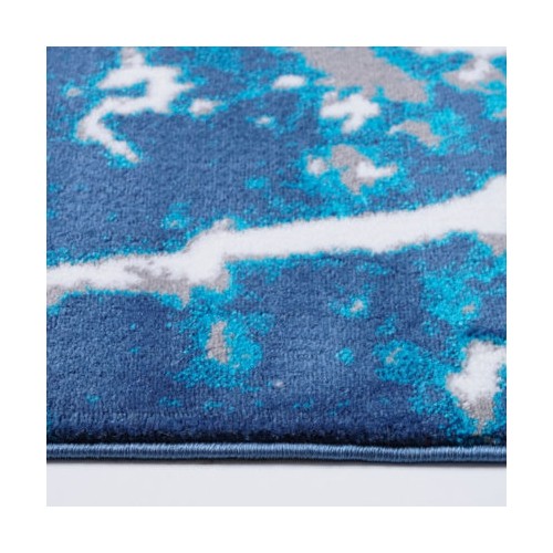 LA Dole Soft Contemporary Abstract Carpet 7'10" x 10'5" Rectangle Area Rug - Blue/Grey