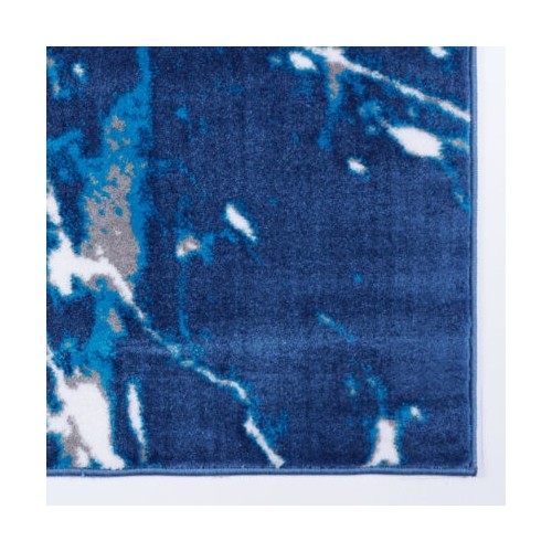 LA Dole Soft Contemporary Abstract Carpet 7'10" x 10'5" Rectangle Area Rug - Blue/Grey