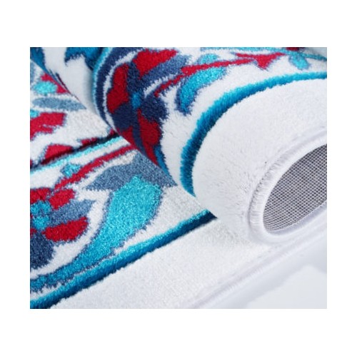 Ladole Rugs Ornamental Pattern Area Rug Carpet in Blue Red, 8x11