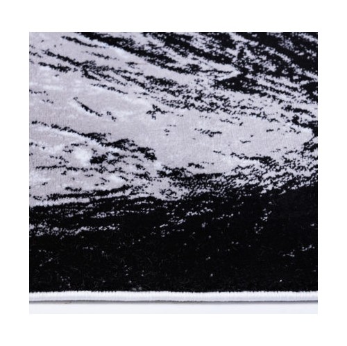 Ladole Rugs Poppy Floral Pattern Indoor Area Rug Carpet in Grey Black, 8x11