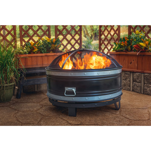 Pleasant Hearth Colossal Wood Burning, Deep Bowl Fire Pit Canada