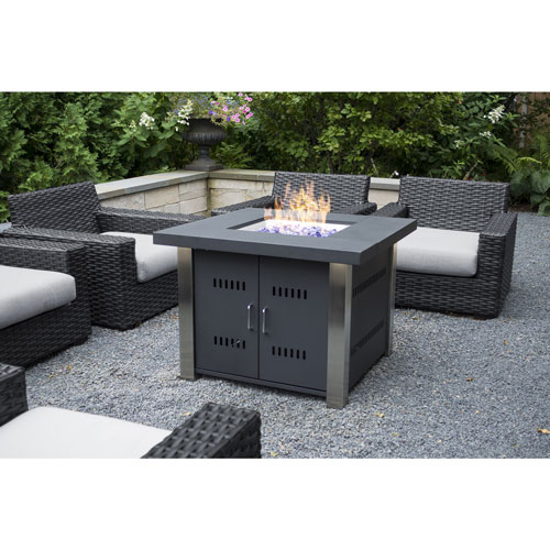 Pleasant Hearth Montreal Gas Fire Pit Table 40 000 Btu Best