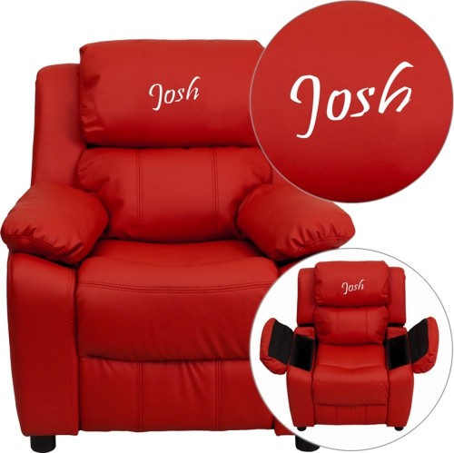 Flash Furniture Personalized Deluxe Heavily Padded Vinyl Kids