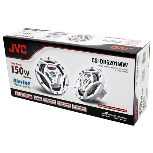 JVC CS-DR6201MW 6.5" MARINE/MOTORSPORT SPEAKER - WHITE