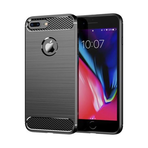 PANDACO Black Brushed Metal Case for iPhone 7 Plus or iPhone 8 Plus