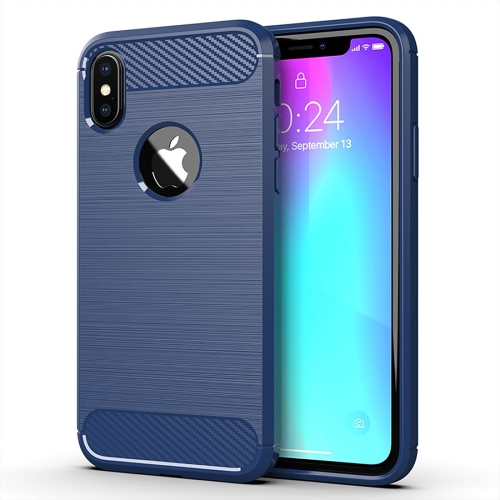 PANDACO étui en métal brossé marine pour iPhone X ou iPhone XS