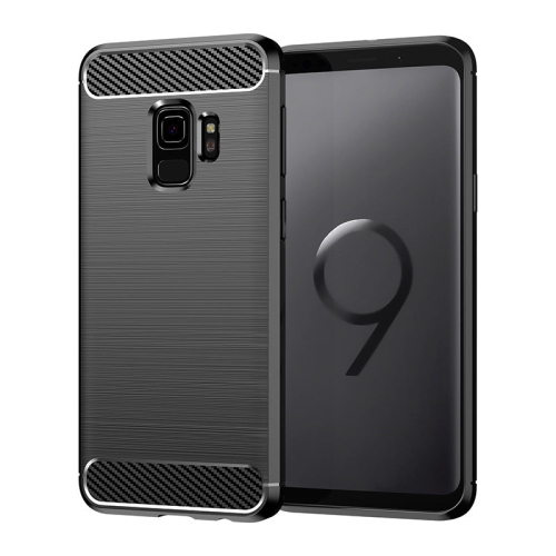 PANDACO Black Brushed Metal Case for Samsung Galaxy S9