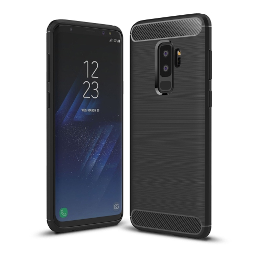 PANDACO Black Brushed Metal Case for Samsung Galaxy S9+