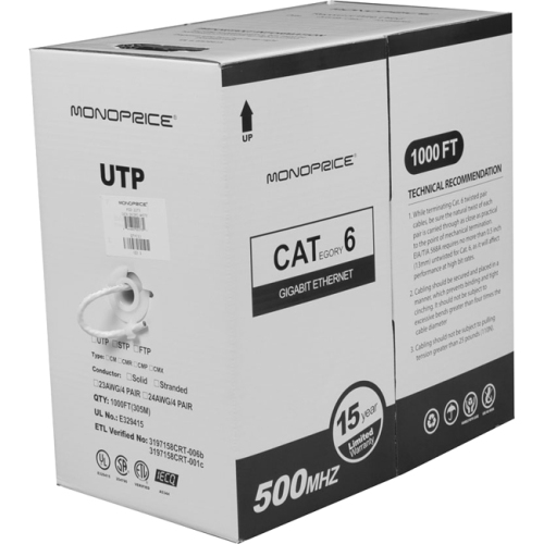 MONOPRICE INC  Monoprice Cat. 6 Utp Network Cable