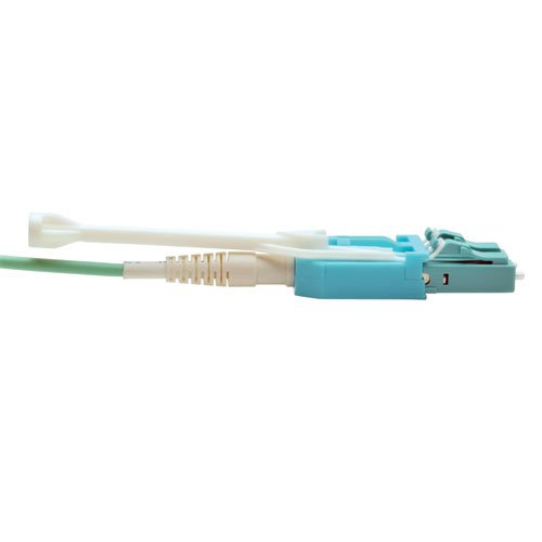 Tripp Lite 1M Fiber Optic Fan-out Cable Push / Pull Tab MTP/MPO to 8 x LC 40Gbase OM3 Plenum Aqua 3ft 3' 1 Meter