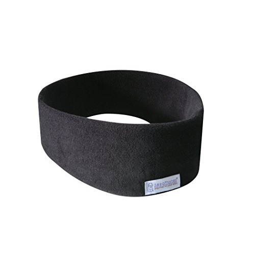 SleepPhones SB1BL Wireless Bluetooth Headphones Ultra Thin Speakers Midnight Black - Fleece Fabric