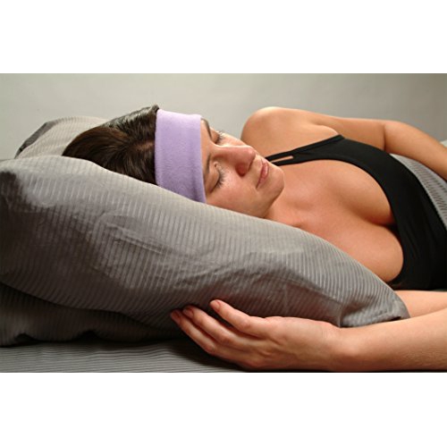 SleepPhones SB1BL Wireless Bluetooth Headphones Ultra Thin Speakers Midnight Black - Fleece Fabric