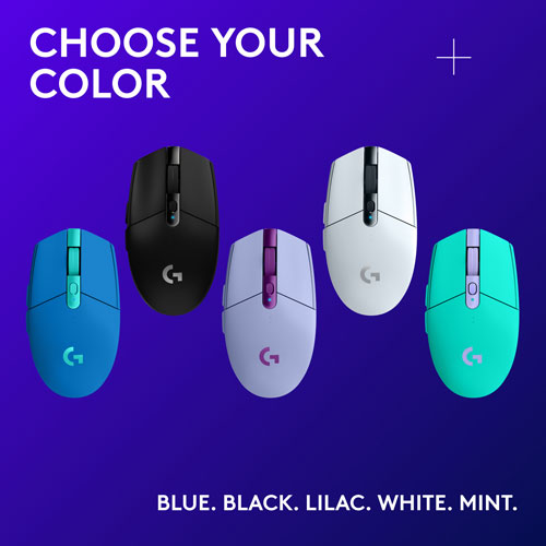 Souris de jeu optique sans fil de 12000 ppp G305 de Logitech - Blanc