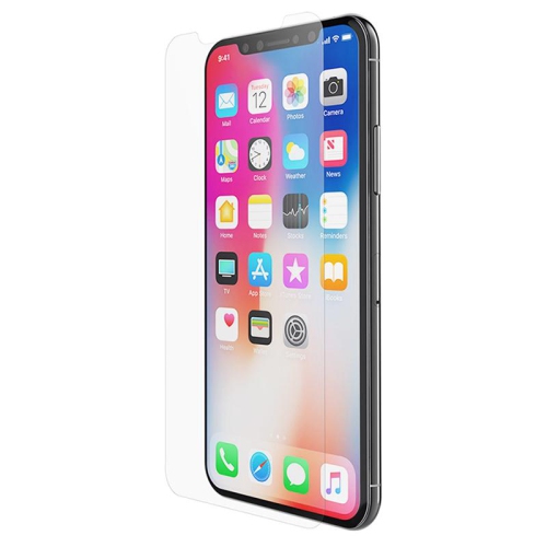 Protecteur d’écran ultramince en verre trempé 0,26 mm/2,5D de PANDACO pour iPhone X ou iPhone XS