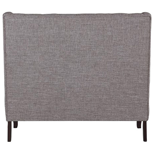 Brassex Fabric Tufted Accent Loveseat - Grey