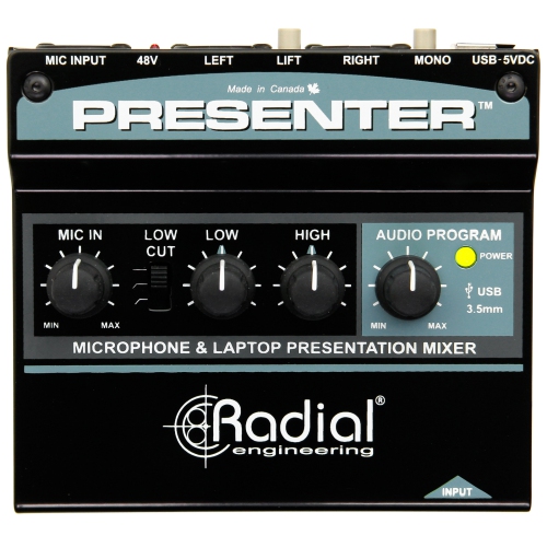 Radial Presenter Audio Presentation Mixer