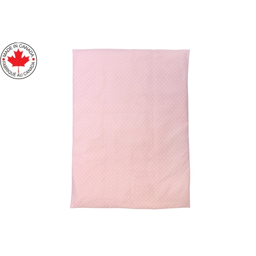 Bebelelo Baby Crib Bedding For Girls And Boys, Pink and White Stars Design - 4-Piece Set