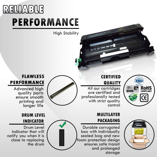 Inkfirst® Compatible Drum Unit DR-350 DR350 Replacement for Brother DR-350 HL-2030 HL-2040 HL-2070N MFC-7220 MFC-7225N