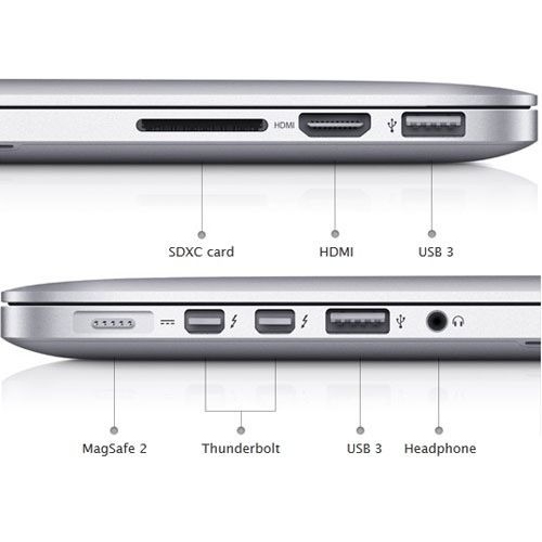 Refurbished - Apple MacBook Pro 15" with Retina Dispaly - Intel Core i7 2.2GHz, 16GB RAM, 500GB SSD, (2015 Model)