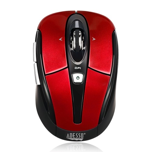 ADESSO  S60 1600 Dpi Wireless Optical Gaming Mouse - Red - (Imouse S60R)