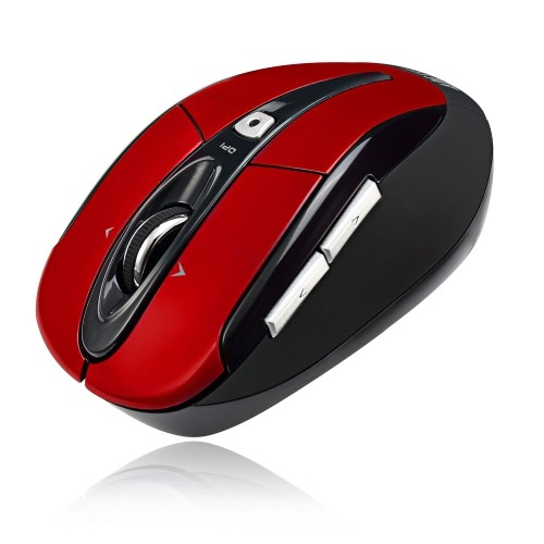 Adesso S60 1600 dpi Wireless Optical Gaming Mouse - Red -