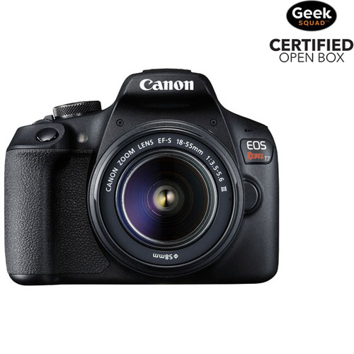 Boîte ouverte - Appareil photo reflex numérique EOS Rebel T7 de Canon avec objectif 18-55 mm