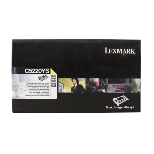Lexmark C5220YS Yellow Toner Cartridge C5220S Genuine New Sealed Box