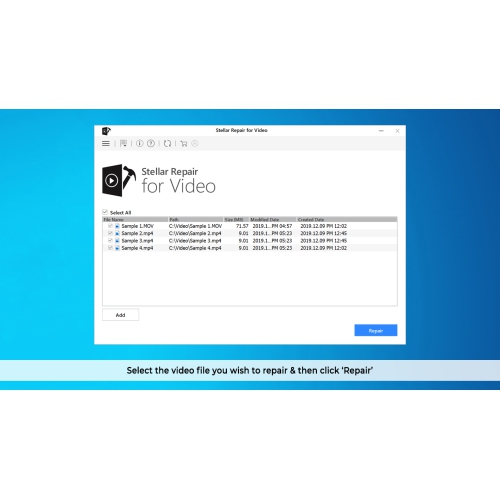 Stellar Repair for Video Software | for Windows | Standard | Repairs unlimited corrupt videos | 1 Device, 1 Yr Subscription | - Digital Download