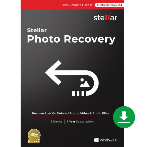 Logiciel de récupération de photos Stellar | pour Windows | Standard | Récupère les données supprimées, les photos, les vidéos, les e-mails, etc. 1 P