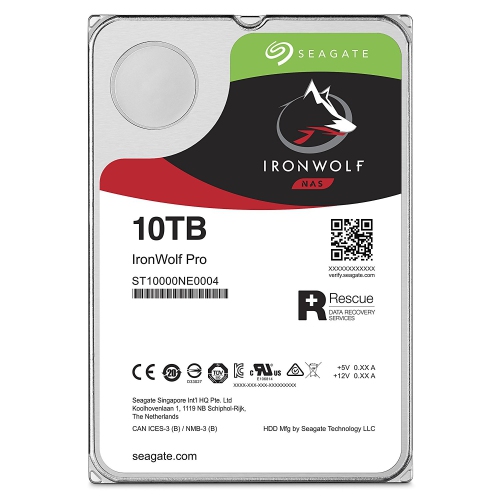 Seagate ST10000NE0004 Iron Wolf NAS 10TB 3.5" 7200PRM SATA Desktop Internal Hard Drive