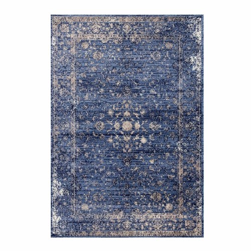 LA Dole Garnier Vintage 2' x 3'3" Rectangle Area Rug - Blue/Beige