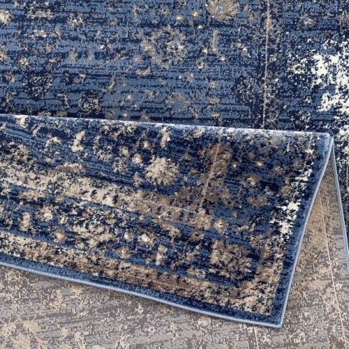 LA Dole Garnier Vintage 2' x 3'3" Rectangle Area Rug - Blue/Beige