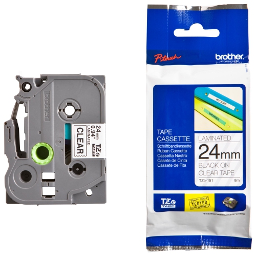 BROTHER Laminated P-touch Tape - Clear