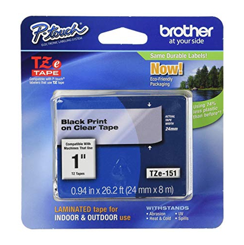 BROTHER Laminated P-touch Tape - Clear