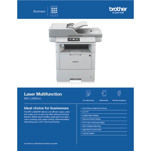 - Brother MFC-L6900DW MFC-L6900DW Laser Multifunction Printer