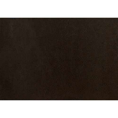 Accent Chair Dark Brown Leather-look Fabric