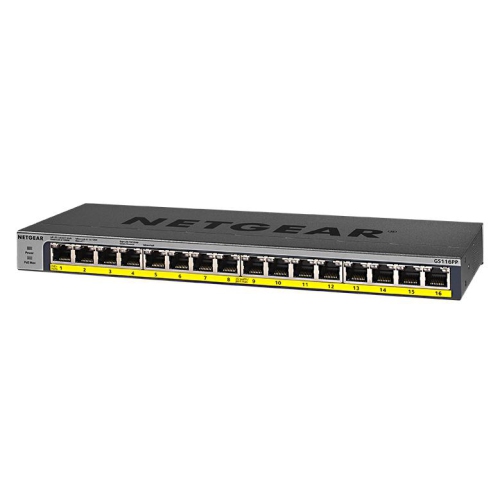 Netgear 16-Port Gigabit PoE+ Compliant Unmanaged Switch -