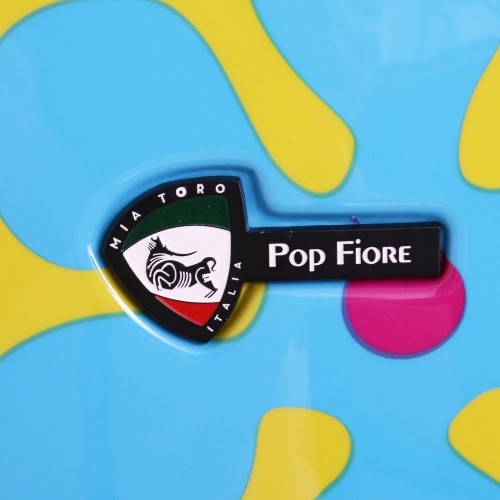 Mia Toro Pop Fiore Hardside Spinner Luggage 3pc Set-Yellow, Gallio