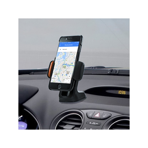UOLO  Smart Holder Dual-Locking Mount for 3.5”-5.5” Devices [Car Mount Holder] With 360 Rotation Clamp & Suction Base